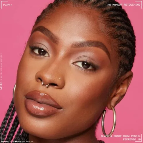 Nyx Pro Makeup Blade & Shade Nano Lápis De Sobrancelha - Espresso