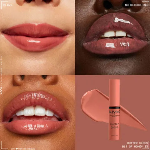 Nyx Pro Makeup Butter Gloss Batom De Brilho Bit Of Honey