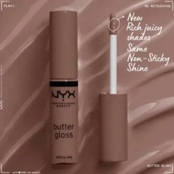 Nyx Pro Makeup Butter Gloss Batom De Brilho Bit Of Honey