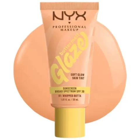 Nyx Pro Makeup Buttermelt Glaze Soft Glow Skin Tint Spf 30 - Whipped