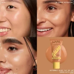 Nyx Pro Makeup Buttermelt Glaze Soft Glow Skin Tint Spf 30 - Cashew