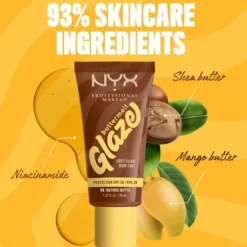 Nyx Pro Makeup Buttermelt Glaze Soft Glow Skin Tint Spf 30 - Nutmeg