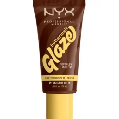 Nyx Pro Makeup Buttermelt Glaze Soft Glow Skin Tint Spf 30 - Hazelnut