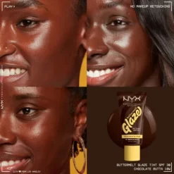 Nyx Pro Makeup Buttermelt Glaze Soft Glow Skin Tint Spf 30 - Chocolate