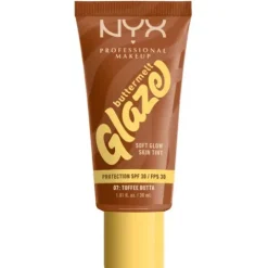 Nyx Pro Makeup Buttermelt Glaze Soft Glow Skin Tint Spf 30 - Toffee