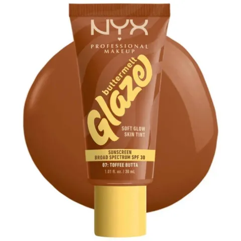 Nyx Pro Makeup Buttermelt Glaze Soft Glow Skin Tint Spf 30 - Toffee