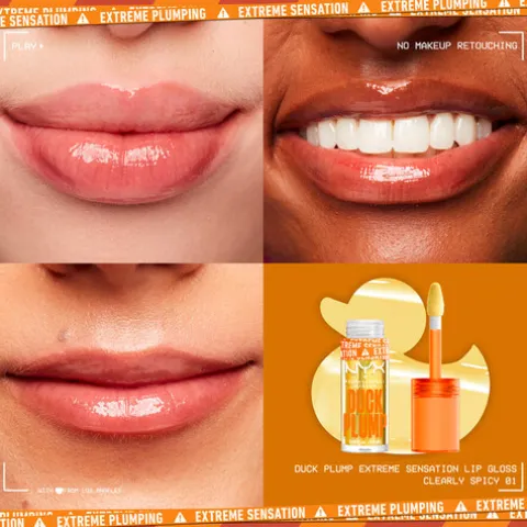 Nyx Pro Makeup Duck Plump Lip Gloss Brilho Volumizador 01 Clearly Spicy