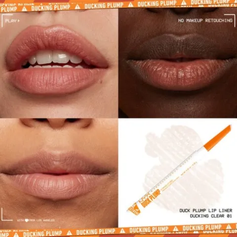 Nyx Pro Makeup Duck Plump Plumping Lip Liner Ducking Clear