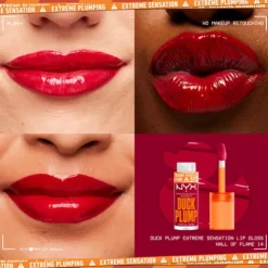 Nyx Pro Makeup Duck Plump Lip Gloss Brilho Volumizador 14 Hall Of Flame