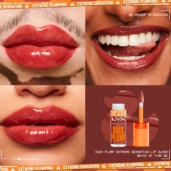 Nyx Pro Makeup Duck Plump Lip Gloss Brilho Volumizador 06 Brick Of Time