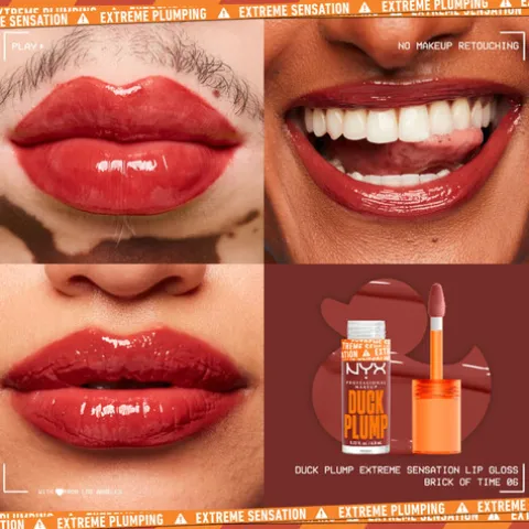 Nyx Pro Makeup Duck Plump Lip Gloss Brilho Volumizador 06 Brick Of Time