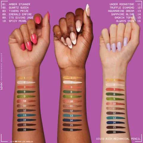 Nyx Pro Makeup Eyeliner Vivid Rich Mechanical Liner 10 Spicy Pearl