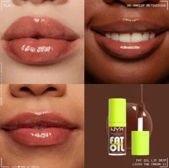 Nyx Pro Makeup Fat Oil Lip Drip Óleo Labial Livin The Cream