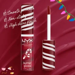 Nyx Pro Makeup Holyday 24 Butter Gloss Swirl 01 Peppermint Swirl