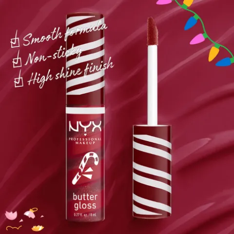 Nyx Pro Makeup Holyday 24 Butter Gloss Swirl 01 Peppermint Swirl