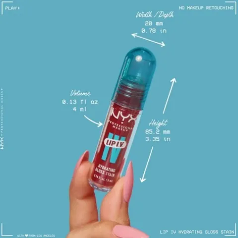 Nyx Pro Makeup Lip I.V. Hydrating Gloss Labial Hidratante - Espresso Soak