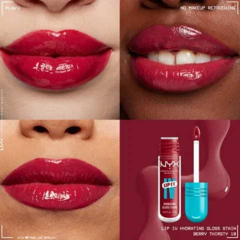 Nyx Pro Makeup Lip I.V. Hydrating Gloss Labial Hidratante - Berry Thirsty