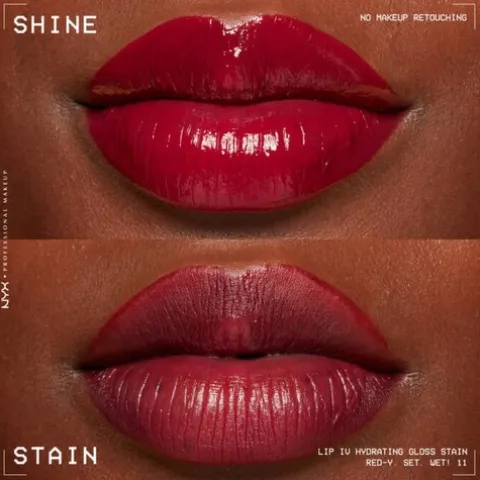 Nyx Pro Makeup Lip I.V. Hydrating Gloss Labial Hidratante - Red-Y Set Wet