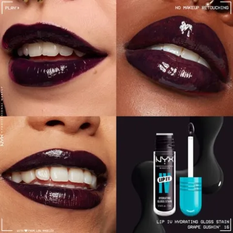 Nyx Pro Makeup Lip I.V. Hydrating Gloss Labial Hidratante - Grape Gushin