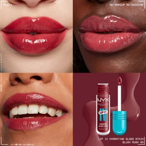 Nyx Pro Makeup Lip I.V. Hydrating Gloss Labial Hidratante - Blush Rush