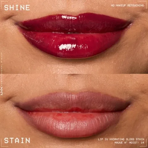 Nyx Pro Makeup Lip I.V. Hydrating Gloss Labial Hidratante - Mauve N Moist