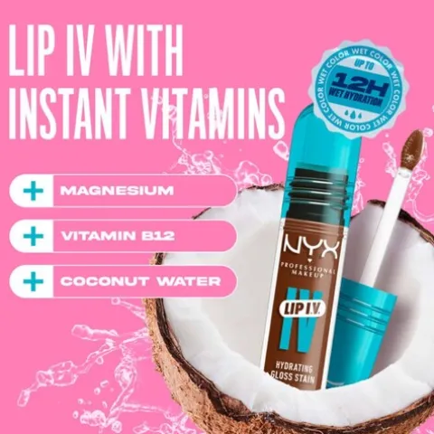 Nyx Pro Makeup Lip I.V. Hydrating Gloss Labial Hidratante - Mauve N Moist