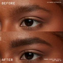 Nyx Pro Makeup Powder Louder Brow Lápis Sobrancelha 08 Deep Brown