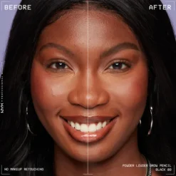 Nyx Pro Makeup Powder Louder Brow Lápis Sobrancelha 09 Black