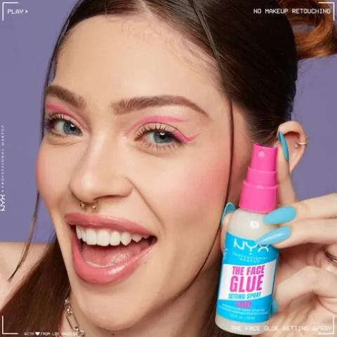 Nyx Pro Makeup The Face Glue Setting Spray Fixação De Maquilhagem