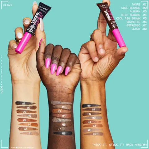 Nyx Pro Makeup Thick It Stick It Máscara De Sobrancelhas - Ash Brown