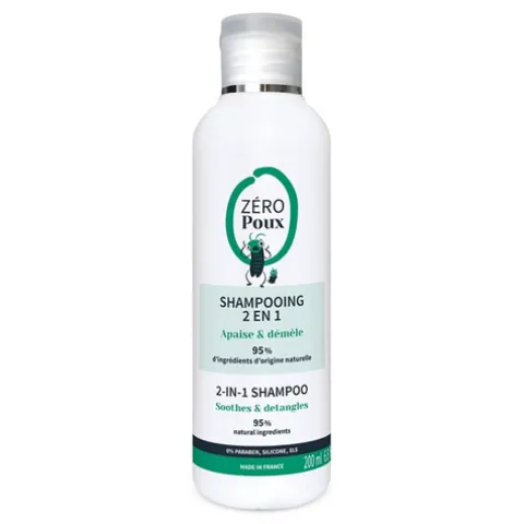 Patrice Mulato Zero Poux Shampoo Natural Anti-Piolhos 2 Em 1