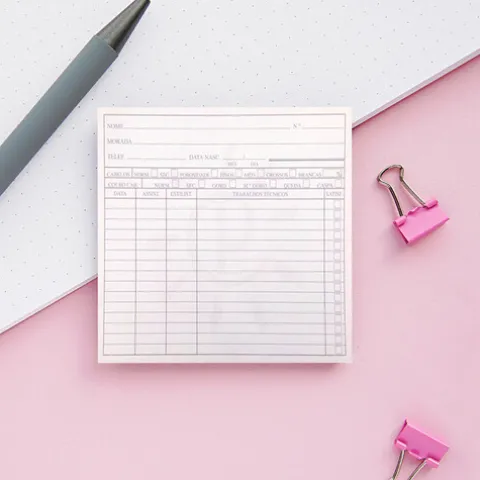 Pluri Bloco De Serviços Com Fichas Técnicas De Clientes