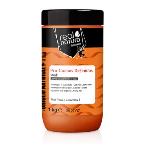 Real Natura Pro-Cachos Definidos Máscara Para Cabelo Cacheado