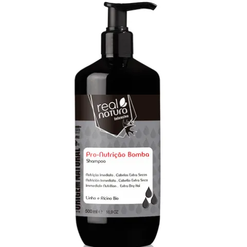 Real Natura Pro-Nutrição Bomba Champô Cabelo Seco