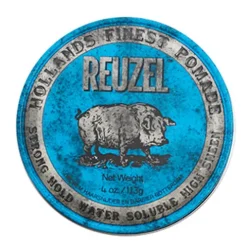 Reuzel Blue Pomada Fixação Forte Solúvel Em Água E De Alto Brilho
