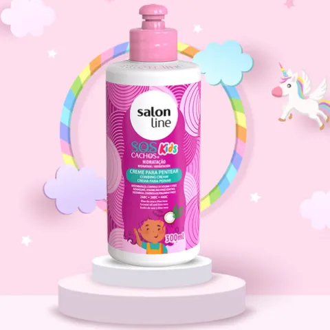 Salon Line Kids Hidratação Sos Cachos Creme De Pentear