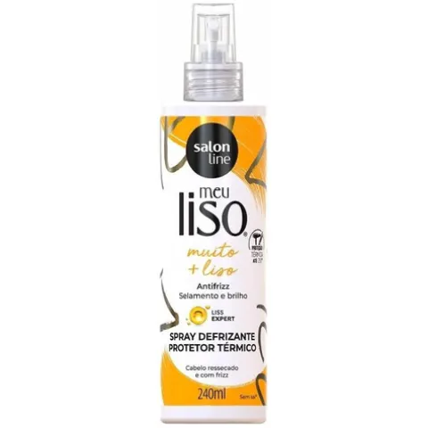 Salon Line Meu Liso Muito + Liso Spray Desfrizante Protetor Térmico