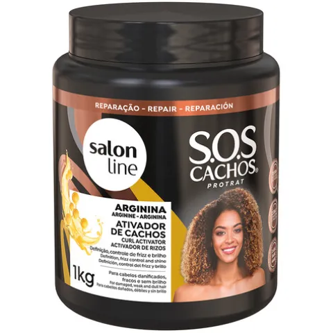 Salon Line Sos Cachos Arginina Ativador De Cachos