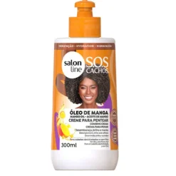 Salon Line Sos Cachos Óleo De Manga Creme De Pentear