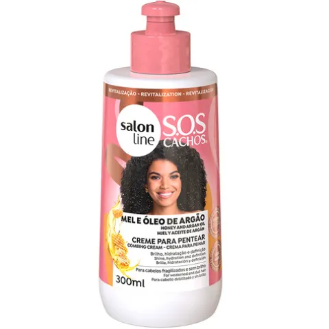Salon Line Sos Cachos Mel E Óleo De Argan Creme De Pentear