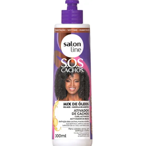 Salon Line Sos Cachos Mix De Óleos Ativador De Cachos