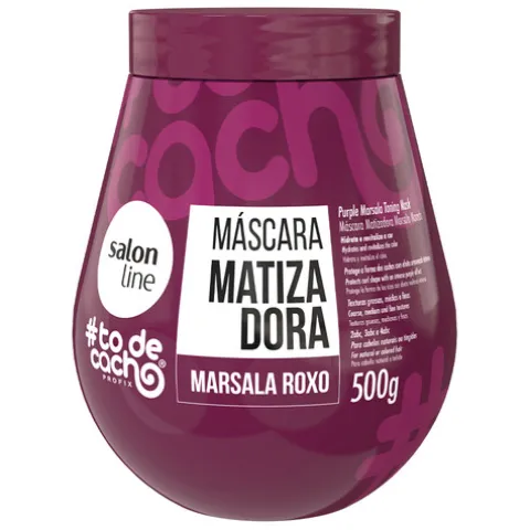 Salon Line Todecacho Máscara Matizadora Marsala Roxo