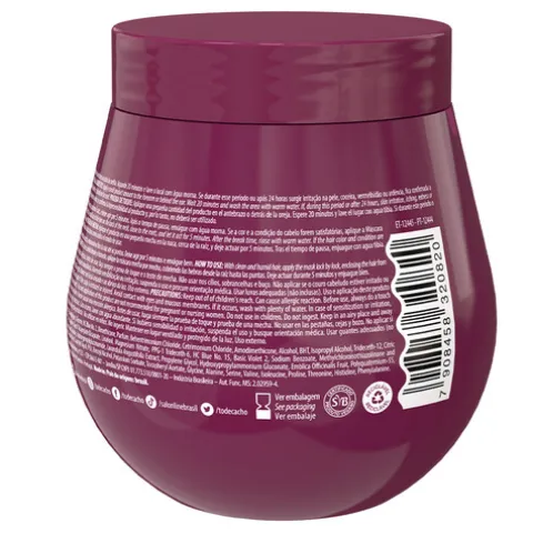 Salon Line Todecacho Máscara Matizadora Marsala Roxo