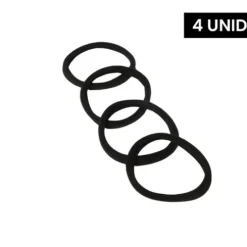 Salon Pro Elásticos De Cabelo Acolchoados Pretos