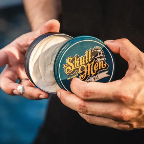 Skull Men Cera De Fixação Forte