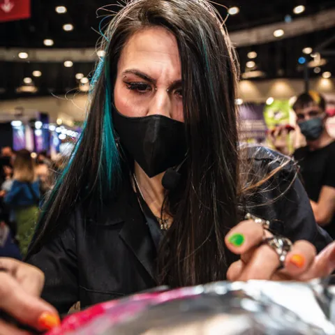 Skull Men Colors Máscara De Coloração Intensa Vermelho