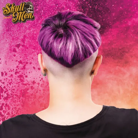 Skull Men Colors Máscara De Coloração Intensa Roxo