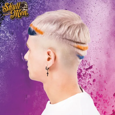 Skull Men Colors Máscara De Coloração Intensa Azul