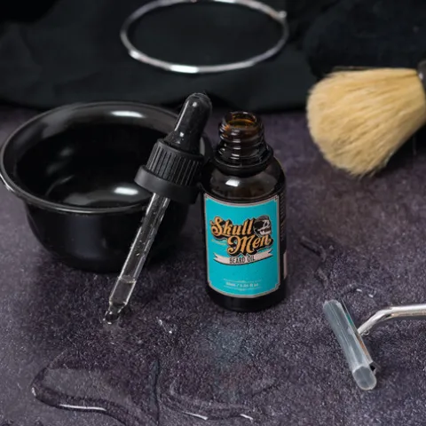 Skull Men Óleo Hidratante Para A Barba