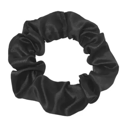 Soulta Scrunchie Elástico De Cabelo Anti Frizz De Cetim Preto